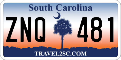 SC license plate ZNQ481