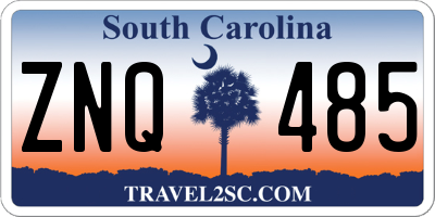 SC license plate ZNQ485