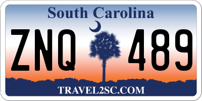 SC license plate ZNQ489