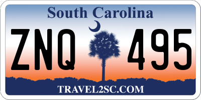 SC license plate ZNQ495