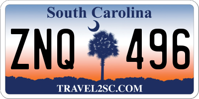 SC license plate ZNQ496