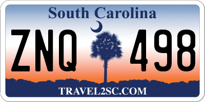 SC license plate ZNQ498