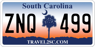 SC license plate ZNQ499