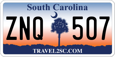 SC license plate ZNQ507