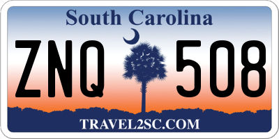 SC license plate ZNQ508