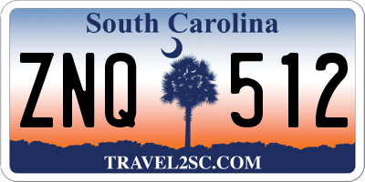 SC license plate ZNQ512