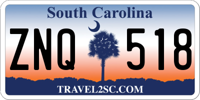 SC license plate ZNQ518