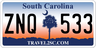 SC license plate ZNQ533