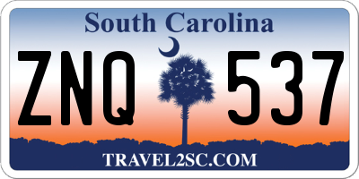 SC license plate ZNQ537