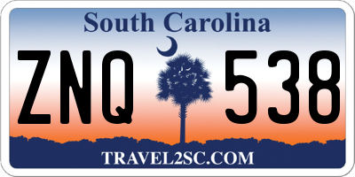 SC license plate ZNQ538