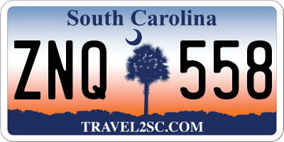 SC license plate ZNQ558