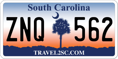 SC license plate ZNQ562