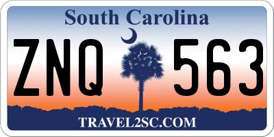 SC license plate ZNQ563