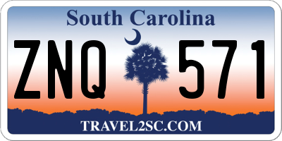 SC license plate ZNQ571