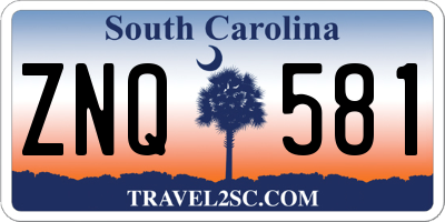 SC license plate ZNQ581