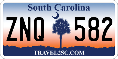 SC license plate ZNQ582