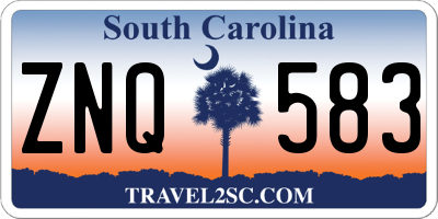SC license plate ZNQ583