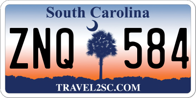 SC license plate ZNQ584