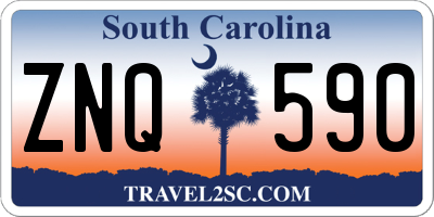 SC license plate ZNQ590