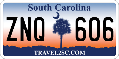 SC license plate ZNQ606