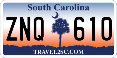 SC license plate ZNQ610