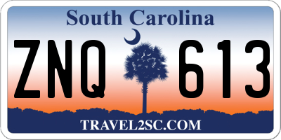 SC license plate ZNQ613