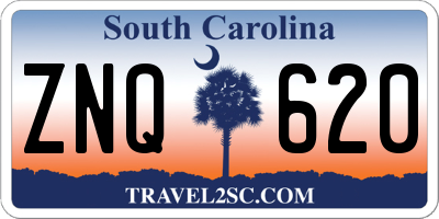 SC license plate ZNQ620