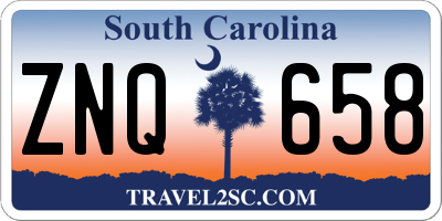 SC license plate ZNQ658