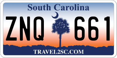 SC license plate ZNQ661