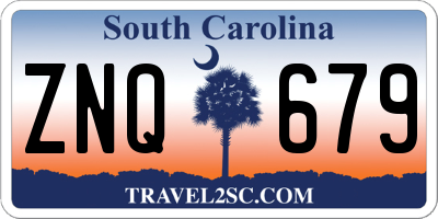 SC license plate ZNQ679