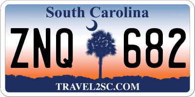 SC license plate ZNQ682