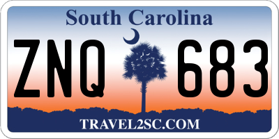 SC license plate ZNQ683