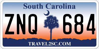SC license plate ZNQ684