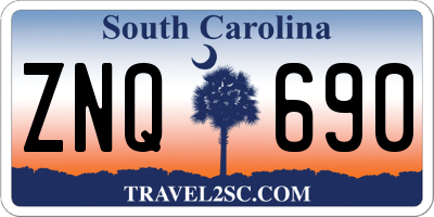 SC license plate ZNQ690