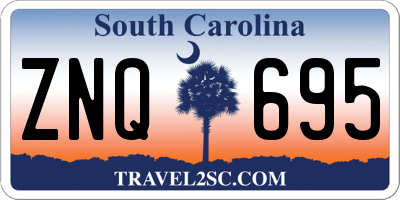 SC license plate ZNQ695