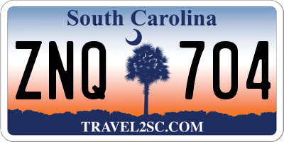 SC license plate ZNQ704