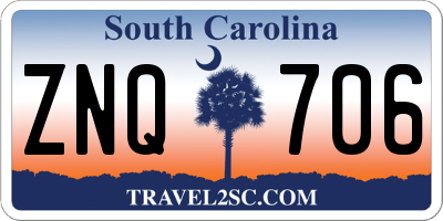SC license plate ZNQ706