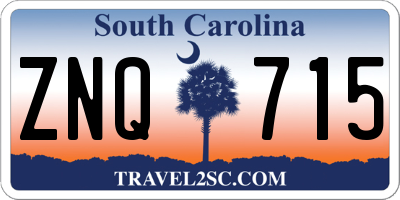 SC license plate ZNQ715