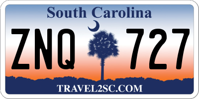 SC license plate ZNQ727