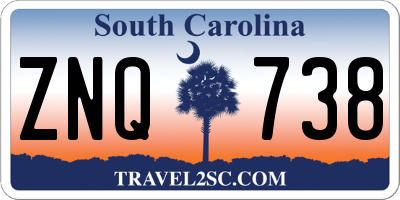 SC license plate ZNQ738