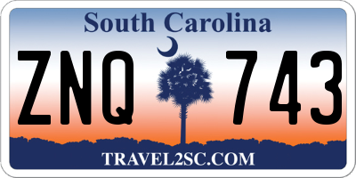 SC license plate ZNQ743
