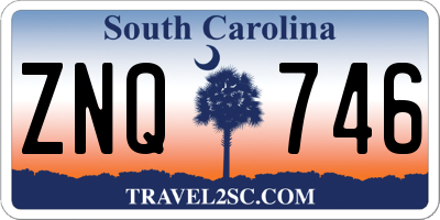 SC license plate ZNQ746