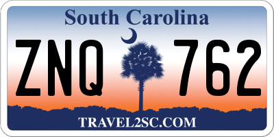 SC license plate ZNQ762