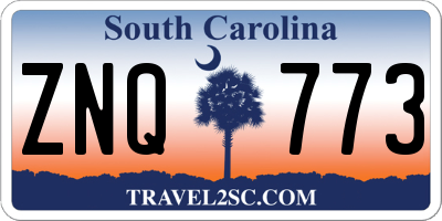 SC license plate ZNQ773