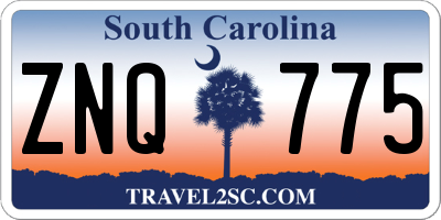 SC license plate ZNQ775