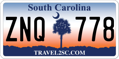 SC license plate ZNQ778