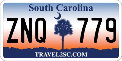 SC license plate ZNQ779