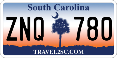 SC license plate ZNQ780