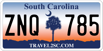 SC license plate ZNQ785