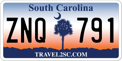 SC license plate ZNQ791